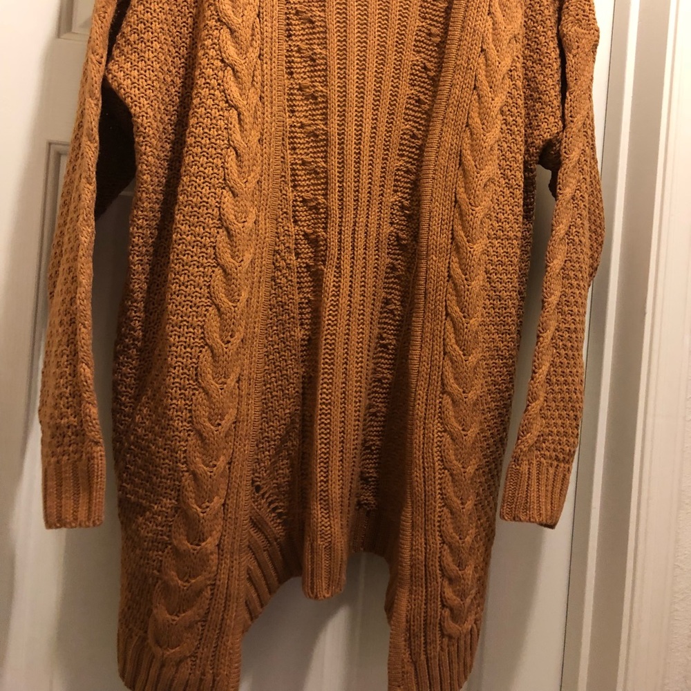 Mustard Debt Cardigan